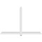 Ekena Millwork Eugene Architectural Grade PVC Gable Bracket, 84"W x 56"H x 4"D x 4"F, 16/12 Pitch GBP084X56X0404EUG00 - alternate 2